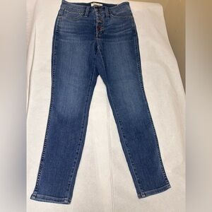 NWT;Madewell Curvy Roadtripper Dark Blue Skinny Jeans🌻